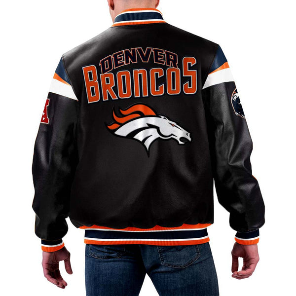 NFL Denver Broncos Leather Jacket | NFL Leather Jacket For Men and Women