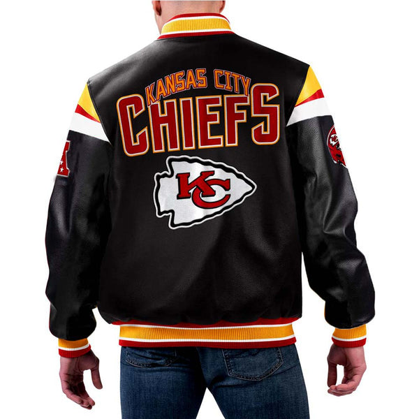 NFL Kansas City Chiefs Leather Jacket | NFL Leather Jacket For Men and Women