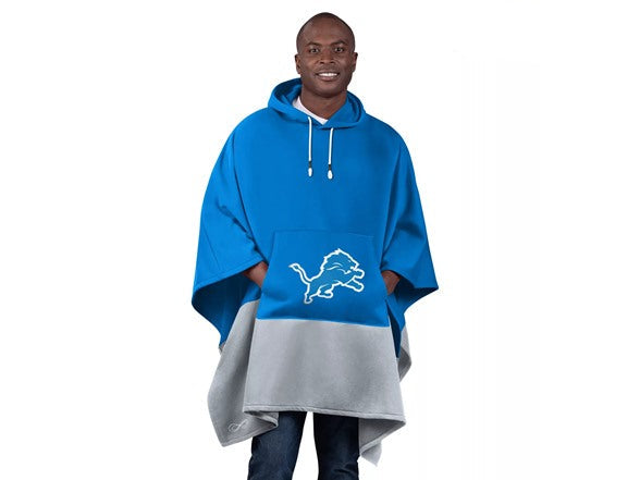 Shop NFL Color Blocked Hooded Poncho