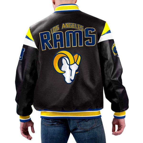 NFL Los Angeles Rams Multicolor Leather Jacket by TJS