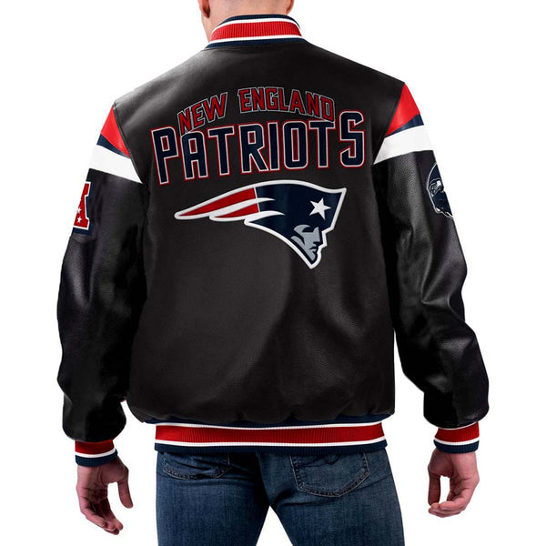 NFL Multi New England Patriots Leather Jacket by TJS