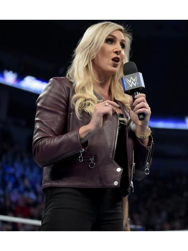 WWE Charlotte Flair Leather Jacket