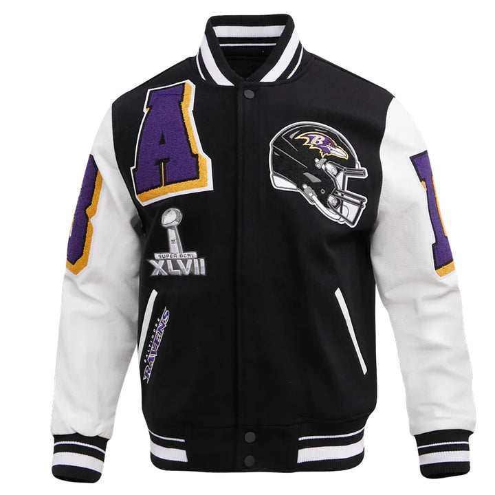 Baltimore Ravens Wool Varsity Jacket in usa