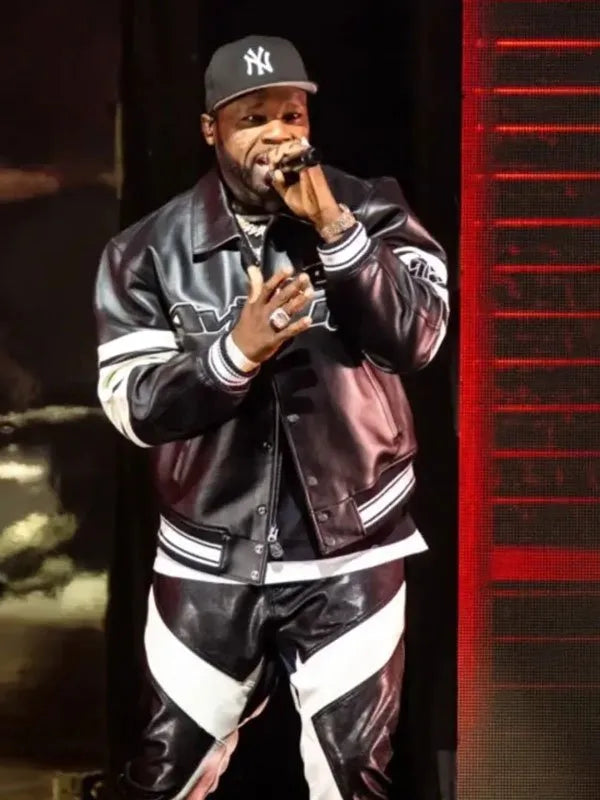 50 Cent leather jacket from The Final Lap Tour in USA