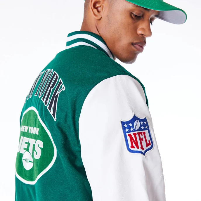 Women's New York Jets NFL Varsity Jacket in Green in USA