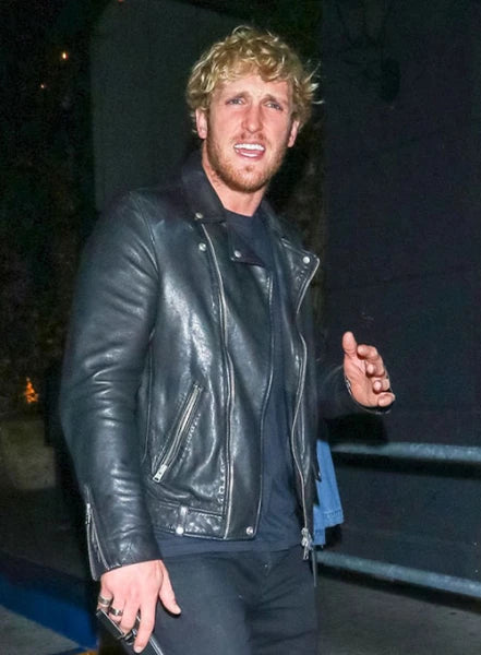 Leather jacket fashion statement by Logan Paul in United state market