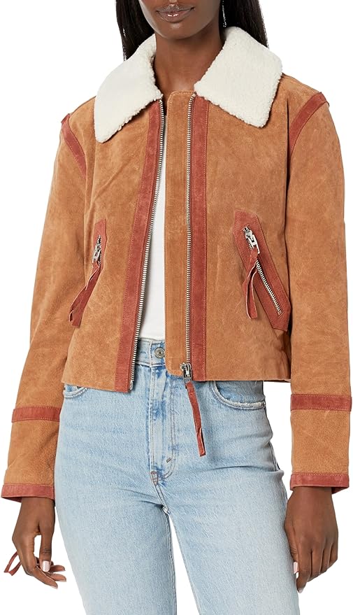 USA Women's Suede Leather Jacket
