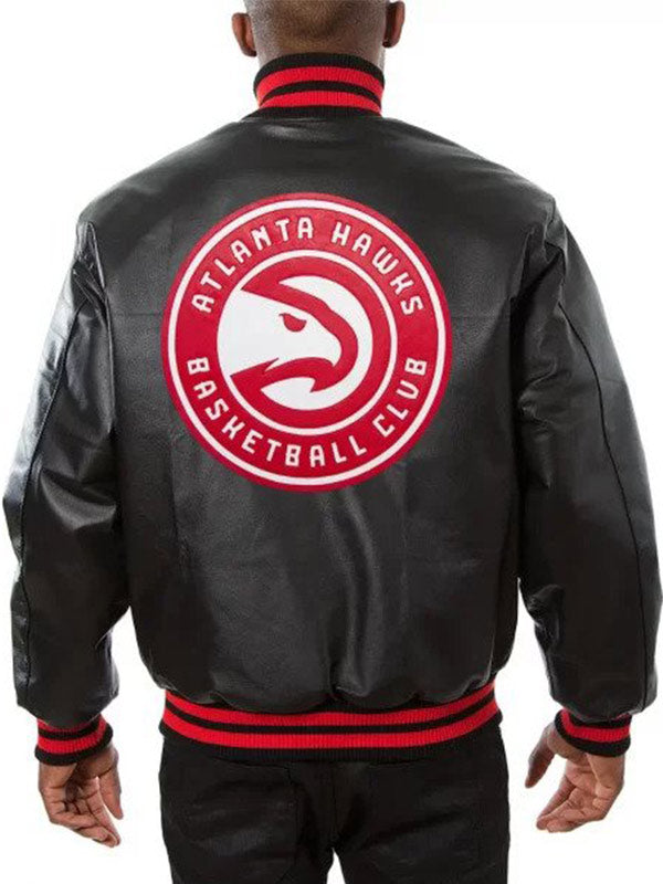 Official Atlanta Hawks team varsity jacket in France style