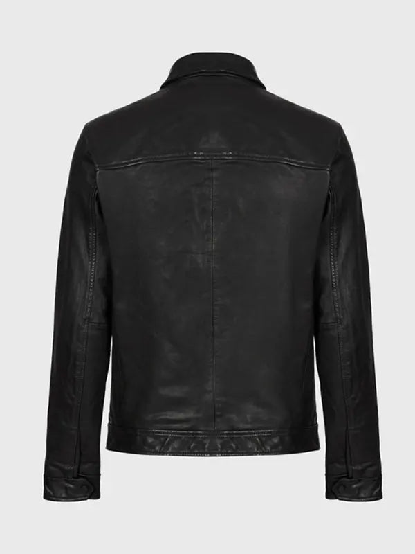 Men's leather jacket inspired by Virgin River character
