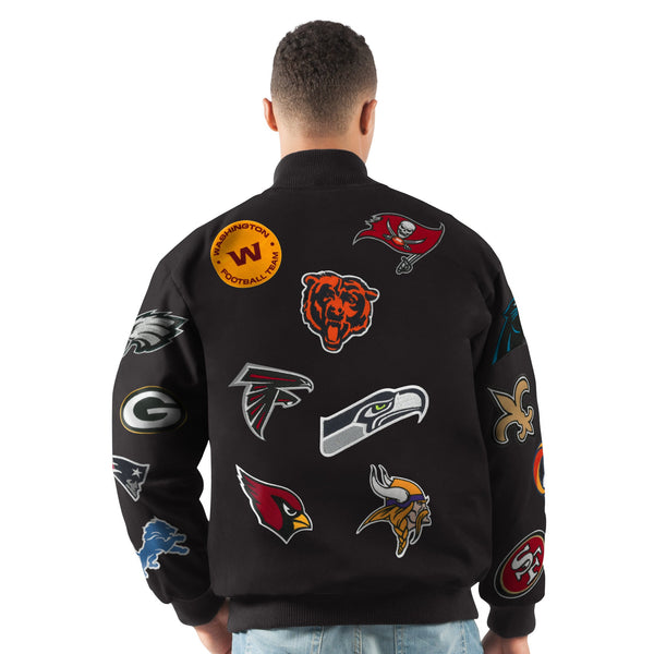 Carl Banks NFL Twill Collage Jacket by TJS