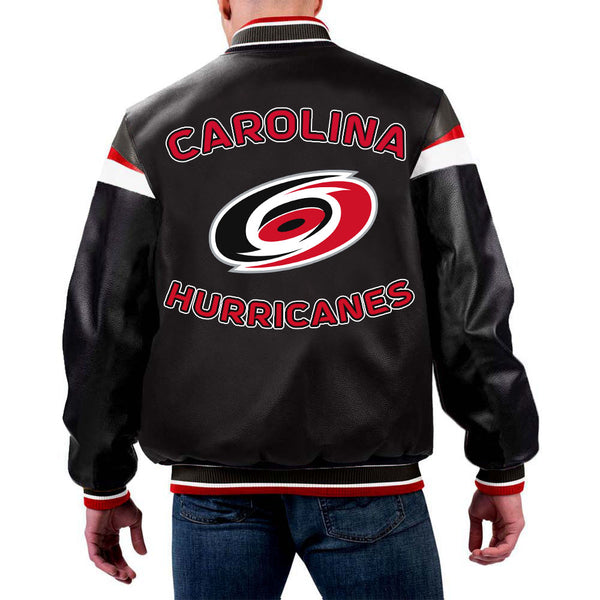 NHL Carolina Hurricanes Leather Jacket by TJS