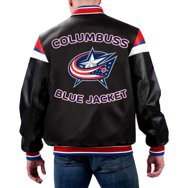 NHL Columbus Blue leather Jackets by TJS