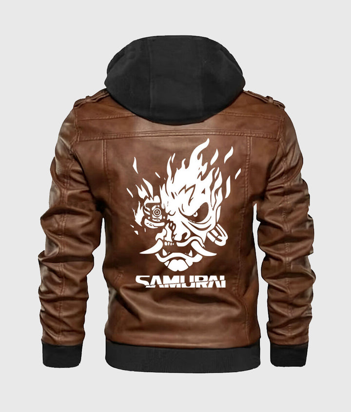 Brown Cyberpunk Samurai Jacket