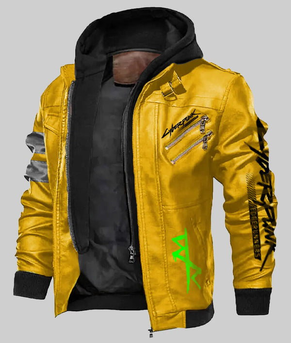 Cyberpunk Samurai Jacket in Yellow Color
