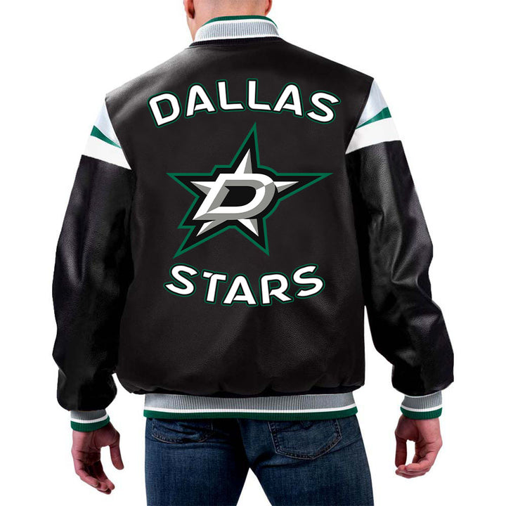 NHL Dallas Stars Leather Jacket by TJS in USA