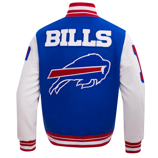 European Buffalo Bills Wool Varsity Jacket
