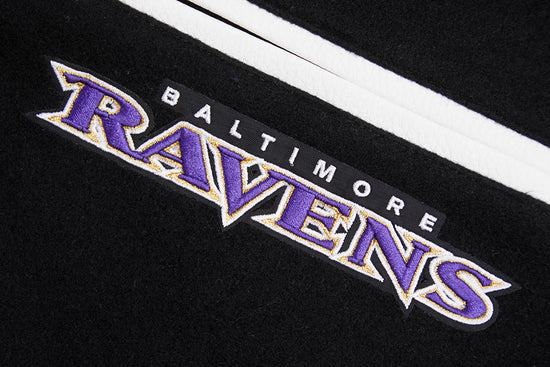 Official NFL Ravens Wool Varsity Jacket logo