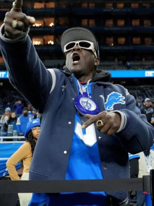 Shop Flavor Flav Detroit Lions Bomber Jacket