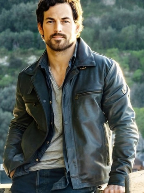 Giacomo Gianniotti Deceitful Love 2024 Leather Jacket