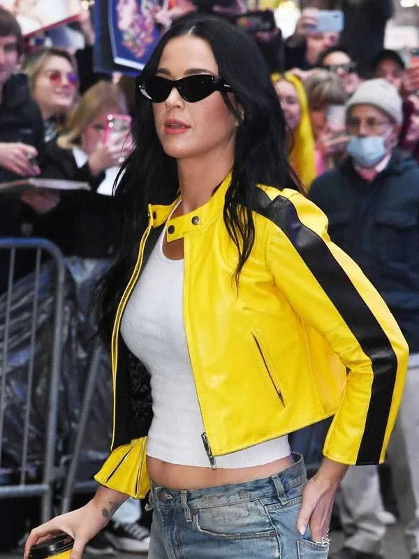 Shop Moto Style Katy Perry Yellow Jacket