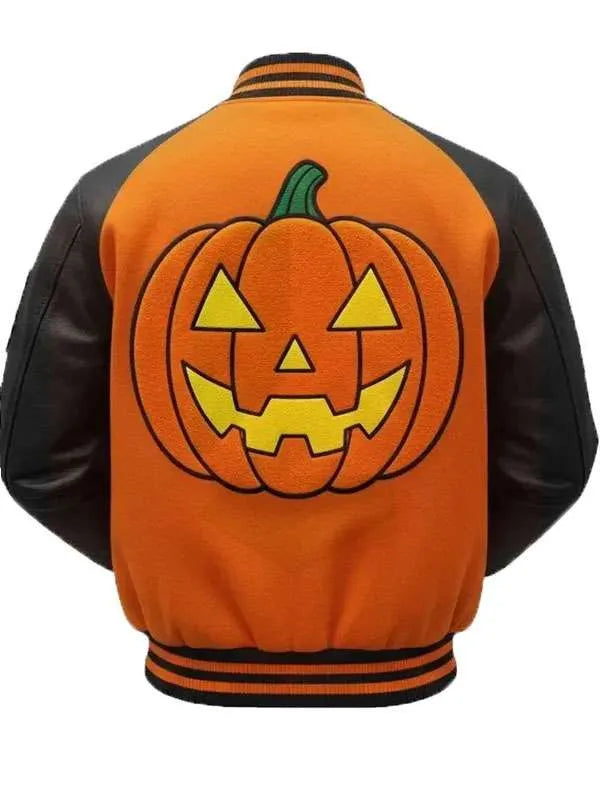 Shop Pumpkin Crew Varsity Jacket