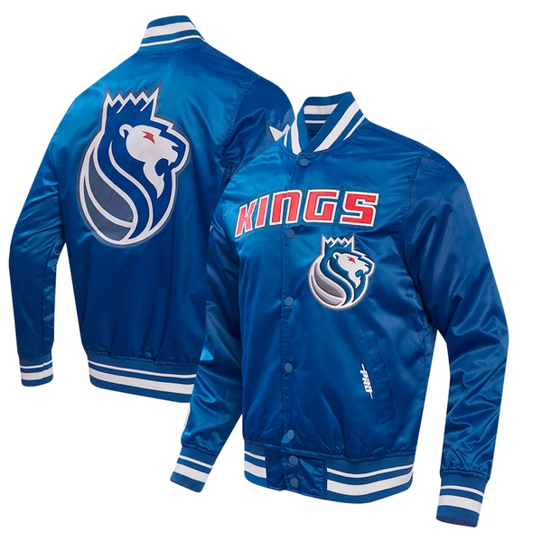 NBA Men's Sacramento Kings Pro Standard Blue 202324 City Edition Satin Full-Snap Jacket by TJS