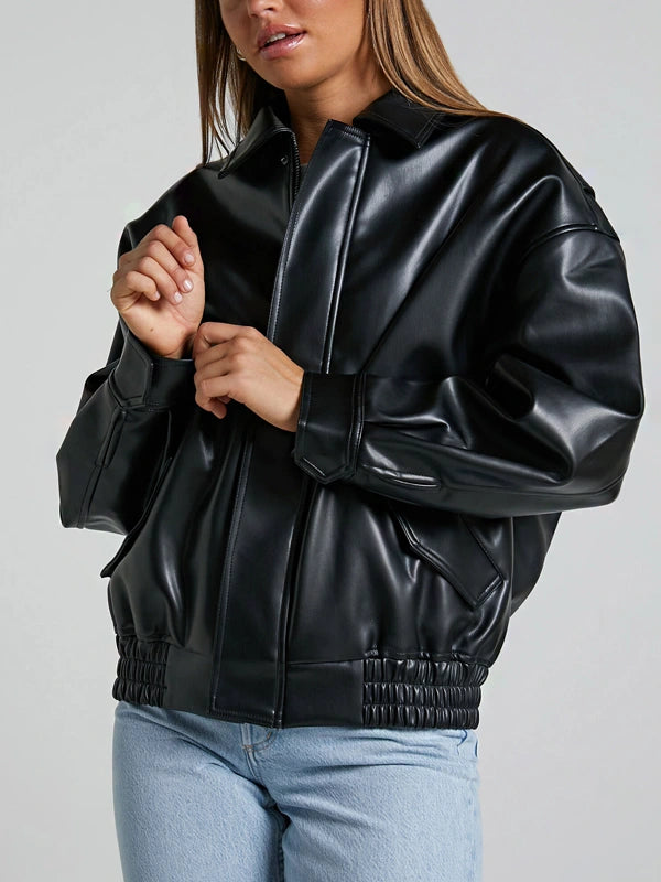 Bomber Sheepskin Charm Leather Jacket in usa