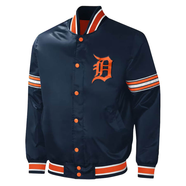 Official MLB Tigers full-snap outerwear in France style
