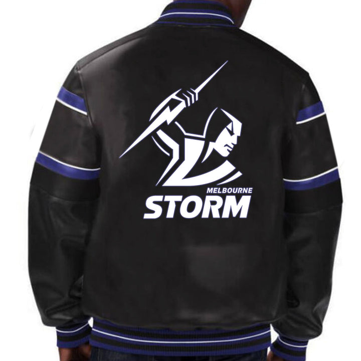 Melbourne Storm NRL leather jacket in USA