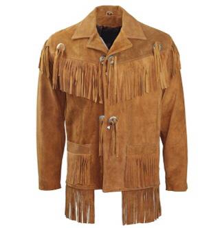 Mens Native American Tan Jacket BY TJS