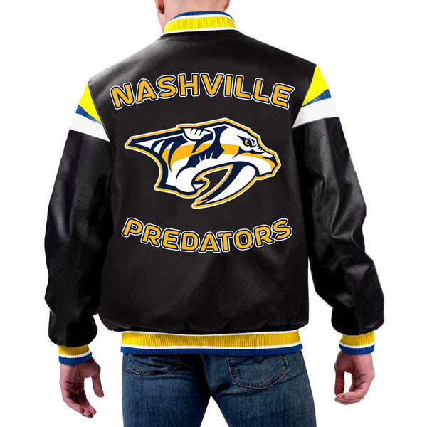 NHL Nashville Predators Leather Jacket by TJS