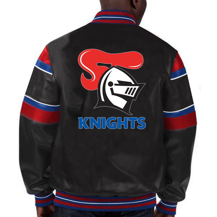 Newcastle Knights NRL leather jacket in USA