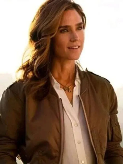 Shop Top Gun Maverick Jennifer Connelly Brown Jacket