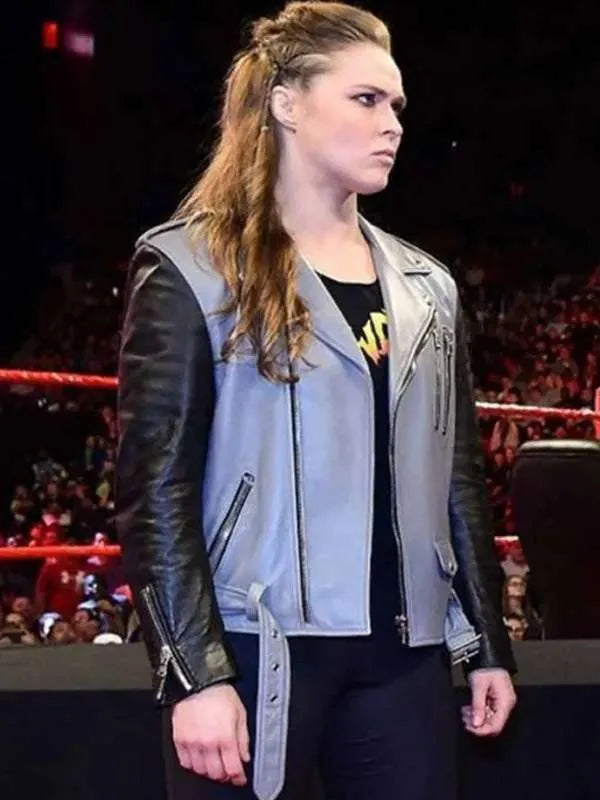 WWE Wrestler Ronda Rousey Leather Jacket
