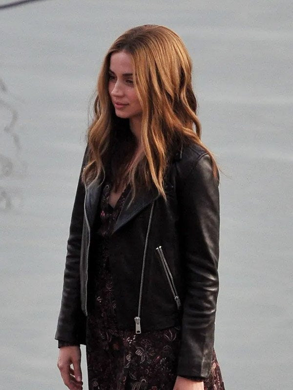 Edgy elegance: Ana de Armas's 2023 Ghosted movie leather jacket in United state market