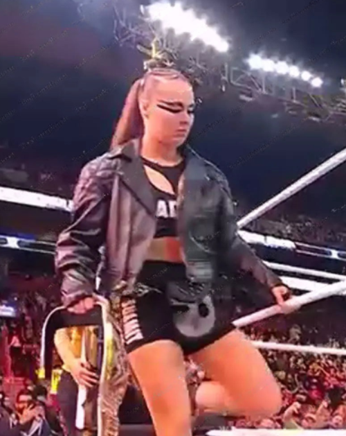 Ronda Rousey WWE Survivor Series Wargames Leather Jacket
