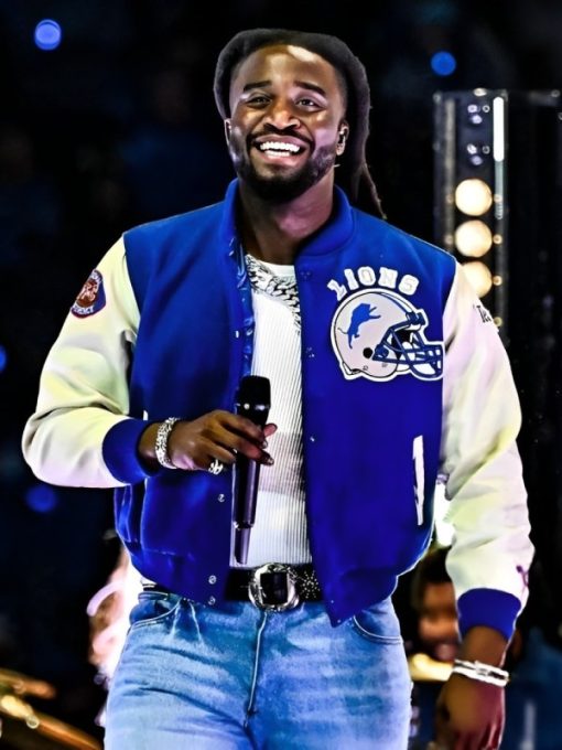 Shop Shaboozey Detroit Lions Jacket