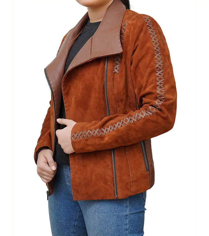 Made in USA Suede Jacket for Women
