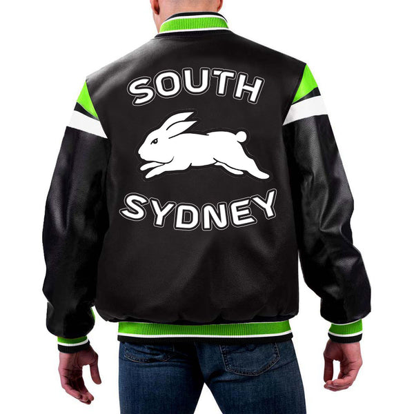 NRL South Sydney Leather Jacket by TJS