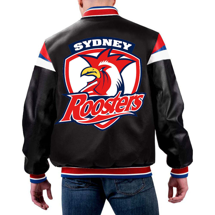NRL Sydney Leather Jacket by TJS in USA