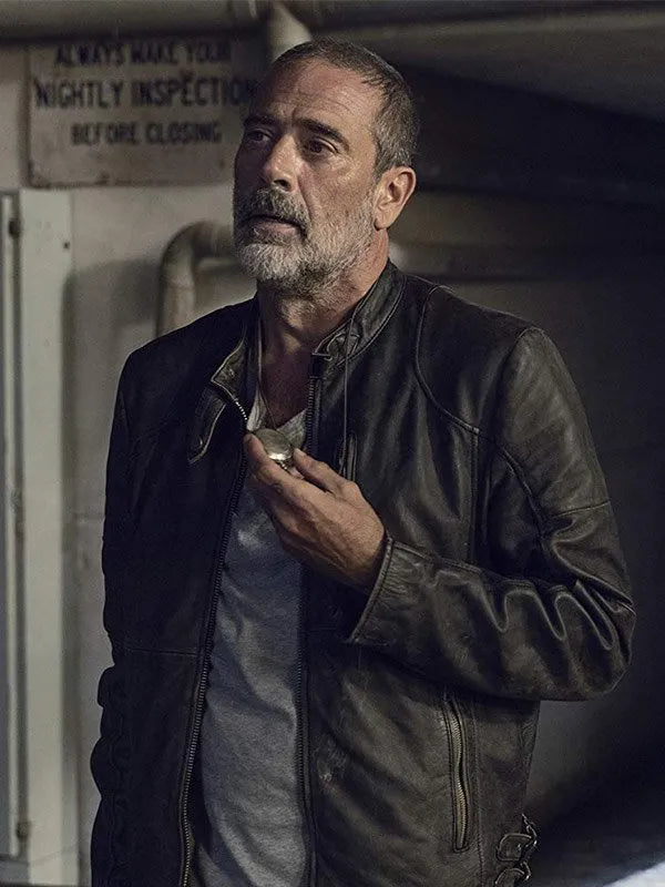 The Walking Dead Negan black leather jacket in USA