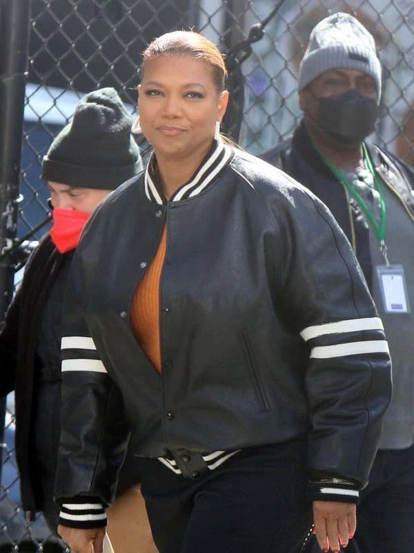 Queen Latifah bomber leather jacket in The Equalizer as Robyn McCall in USA