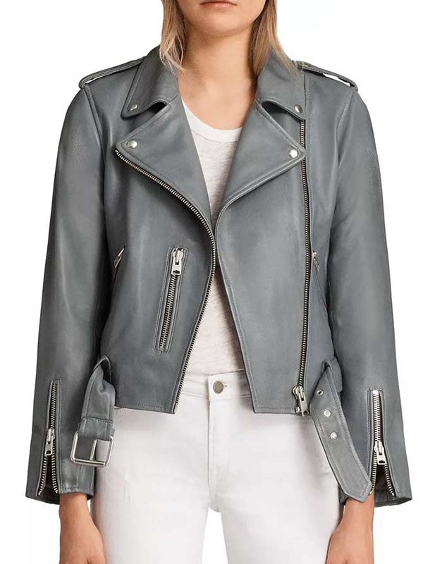 Nyla Harper Motorcycle Leather Jacket from The Rookie in USA