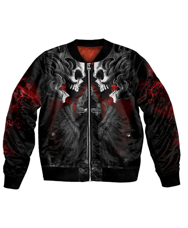 Premium Men's Black Skull Jacket