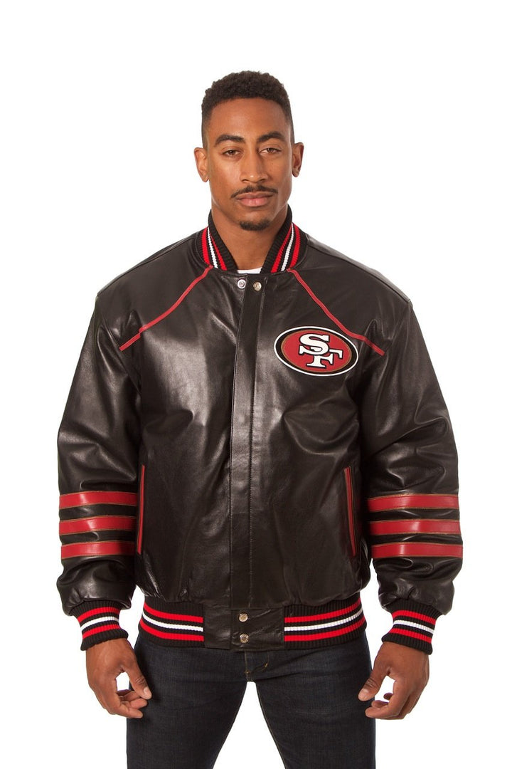 NFL San Francisco 49ers JH Design leather jacket in USA