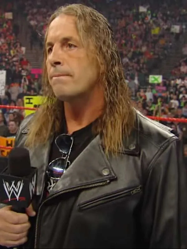 WWE Bret Hart leather jacket for men
