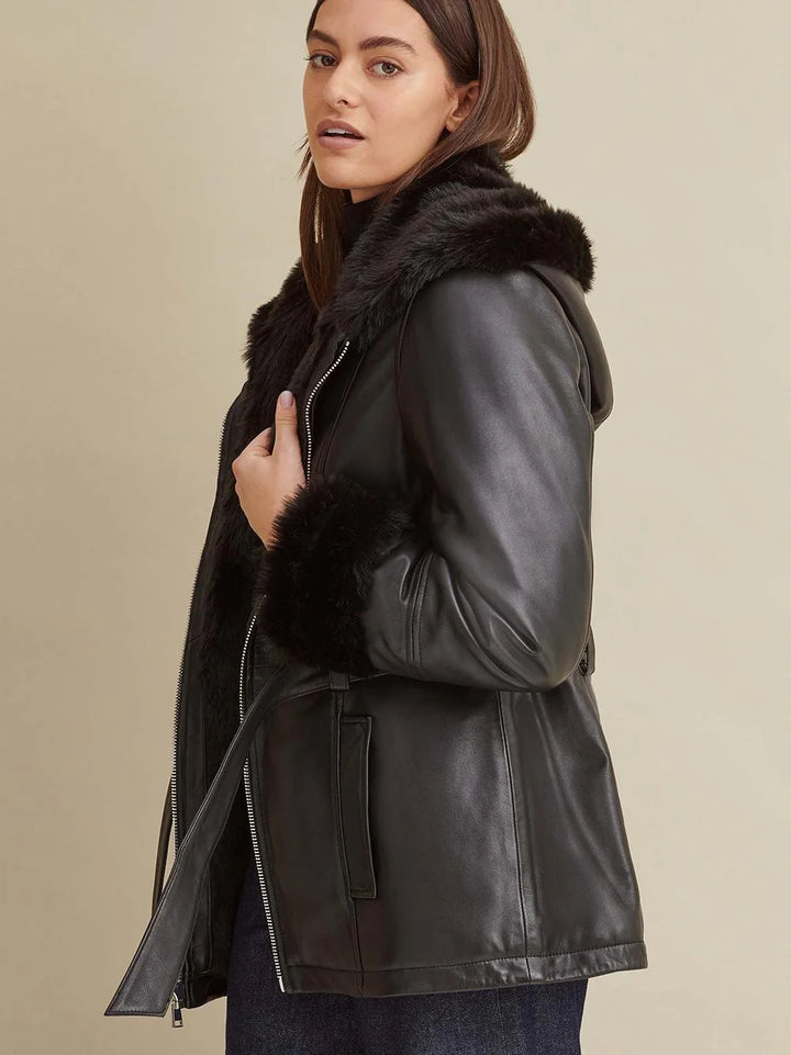 Stylish Hooded Women's Jacket
