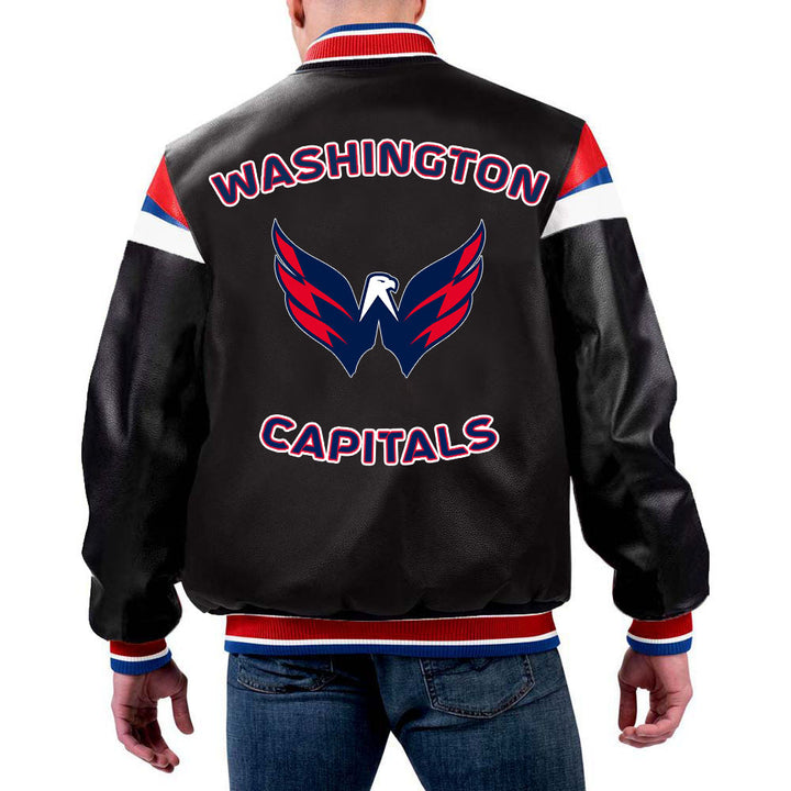 NBA Washington Wizards Leather Jacket by TJS in USA