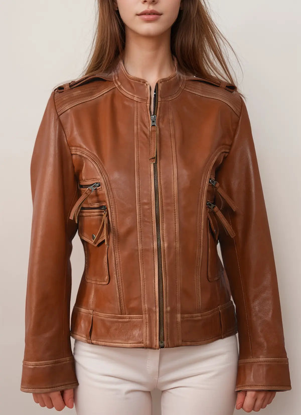 Modern Women's Genuine Lambskin Leather