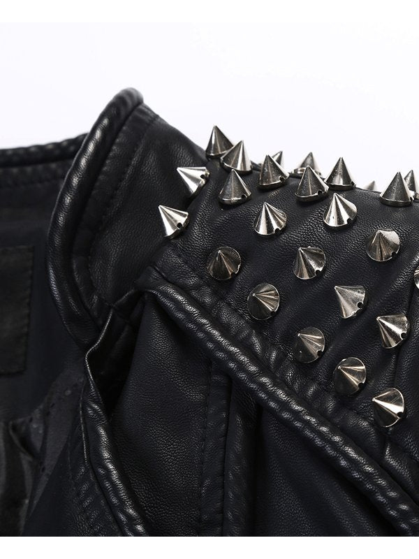 Fashionable women's punk studded jacket in United state market